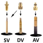 Adaptateur de valve de vlo de 15 pices pour ballon de vlo gonflable de valve de sv av dv - cet