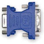 Adaptateur vga femelle / dvi mle - d2 - bleu - conversion de signal - moniteurs projecteurs