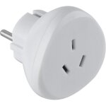 Adaptateur de voyage - electraline - 70060 - australie / chine vers france / europe - blanc - protection ...
