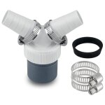 Adaptateur y pour double evacuation machine a laver et tuyau evacuation lave vaisselle avec sortiediam�tre ...