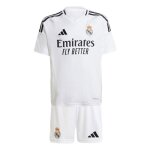 Adidas real madrid mini kit domicile enfant 2024 / 25 ? maillot short et chaussettes blanc