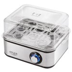 Cuiseur lectrique pour 8 oeufs acier inoxydable rglage de la cuisson adler ad 4486 800w argent