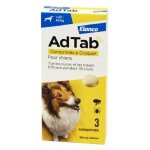 Adtab anti puces chien xl (22 - 45 kgs) boite de 3 Adtab anti puces chien xl (22 - 45 kgs) boite de 3