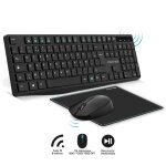Advance ? pack elite wireless combo - clavier et souris sans fil + tapis azerty slim design