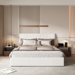 Adwolt lit coffre 160 x 200 cm avec usb lit hydraulique avec rangement lit double avec sommier � lattes ...