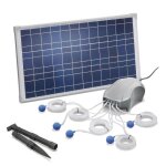Aérateur de bassin solaire 25w 600l / h pompe aération de bassin oxygène esotec 101076 Aérateur de bassin solaire 25w 600l / h pompe aération de bassin oxygène esotec 101076