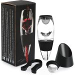 A�rateur et d�canteur � vin avec 2 * filtre � mailles en acier inoxydable et 1 * coupe - papier avec ...