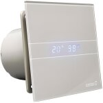 A�rateur extracteur salle de bain e - 100 glass silver timer hygro cata