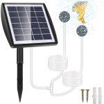 Aérateur solaire de bassin pompe à oxygène solaire enfichable 2w 2200mah avec tuyau pierre à air pour ... Aérateur solaire de bassin pompe à oxygène solaire enfichable 2w 2200mah avec tuyau pierre à air pour ...