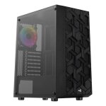 Bo�tier pc - aerocool - hive v3 rgb - moyen tour - panneau vitr� - noir