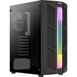 Bo�tier pc - aerocool - prime - moyen tour atx - panneau vitr� - noir