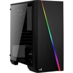 Aerocool boitier pc cyclon mini - rgb mini tour - noir - plexiglass - format micro atx (accs - pv12012. ...