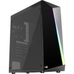 Aerocool boitier pc shard - moyen tour - noir - porte lat�ral transparente acrylique - format atx (accm ...
