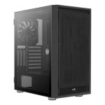 Aerocool graphitev1 - bo�tier pc atx noir - verre tremp� + panneau mesh