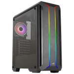 Botier moyen tour atx - aerocool - skylinev2bk - panneau frontal argb - ventilateur argb 12cm - noir ...