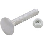 Afbat lot de 8 boulons trcc 7 l. 70 mm - blanc