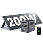 G�n�rateur �lectrique portable - aferiy - af - p180 - 1024wh lifepo4 - 1800w - panneau solaire 200w