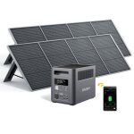 Aferiy g�n�rateur solaire 1800w avec 2�200w panneau solaire1024wh batterie lifepo4 avec app13 sortiesac ...