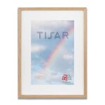 Affa frames tisar cadre photo en bois light rectangle avec faade en verre acrylique chne 30 x 40 cm ...