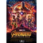 Affiche cin�ma - avengers infinity war - 53x40cm - roul�e - d�coration murale - rouge