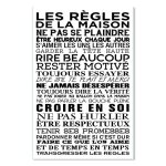Affiche cuisine les règles de la maison 2 - 40x60cm - made in france Affiche cuisine les règles de la maison 2 - 40x60cm - made in france