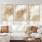 Affiche murale style boho en marbre beige abstrait peinture sur toile imprimée pour décoration intérieure ... Affiche murale style boho en marbre beige abstrait peinture sur toile imprimée pour décoration intérieure ...
