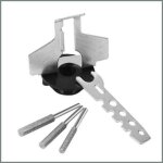 Affteuse de chanes de scie lectrique mavura - kit dafftage pour trononneuse - gris