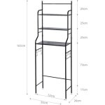 Ag etagère de salle de bain meuble de rangement au - dessus des toilettes wc ou lave - linge avec 3 tablettes ... Ag etagère de salle de bain meuble de rangement au - dessus des toilettes wc ou lave - linge avec 3 tablettes ...
