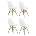 Aga 4x chaise de salle � manger mr2035 blanche