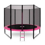 Aga sport pro trampoline 305 cm rose + filet de protection + �chelle