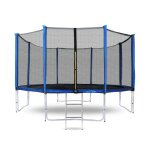 Aga sport pro trampoline 366 cm bleu + filet de protection + �chelle