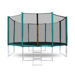 Aga sport pro trampoline 366 cm vert fonc� + filet de protection + �chelle