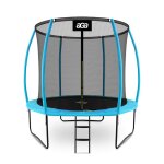 Aga sport exclusive trampoline 250 cm bleu clair + filet de protection + �chelle