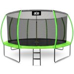 Aga sport exclusive trampoline 430 cm vert clair + filet de protection + �chelle