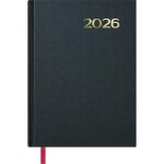 Agenda 2026 jour par page - planificateur annuel format a5 (14x20 cm) - couverture rigide en simili cuir ...