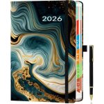 Agenda 2026 journalier a5 ? une page par jour janv. - d�c. 2026 agenda quotidien et mensuel onglets color�s ...