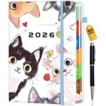 Agenda 2026 semainier a5 200 feuilles (400 pages) carnet de janvier - d�cembre bloc note journalier 21 ...