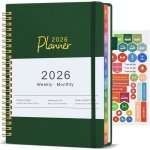 Agenda 2026 semainier a5 agenda scolaire 2026 - couverture rigide spirale agenda journalier avec poche ...