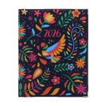 Agenda de bueau color pop 2026 pvc imprim� pajaro marine fabrication fran�aise 228 x 18 x 1 cm