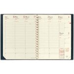 Agenda - quo vadis - manager 2014 - couverture plastique graine - reliure spirale - 1 semaine sur 2 ...
