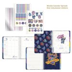 Agenda hebdomadaire - disney - stitch - 12 intercalaires - 255 stickers