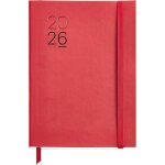 Agenda journalier 2026 - swrose - un jour par page - 155x213 mm - couverture souple simili cuir - papier ...