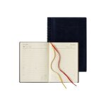 Agenda journalier - lediberg business - 1 jour par page - 172 x 240 mm - couverture bleue