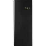 Agenda long 1 jour par page travers noir Agenda long 1 jour par page travers noir