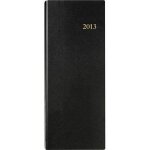 Agenda - euros et cents - noir - 14 x 35 cm - 1 jour par page - 384 pages index�es
