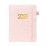 Agenda scolaire a5 2026 - 2027 hebdomadaire et quotidien - carnet avec liste de t�ches - rose - pour ...