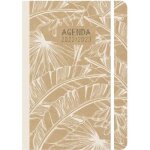 Agenda scolaire - bouchut - 2022 / 2023 - 17x12cm - couverture en carton kraft naturel avec motifs floraux ...