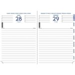 Agenda scolaire exacompta - journalier 12x17 - couverture rigide - framboise