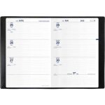 Agenda scolaire - quo vadis - texthebdo - 1 semaine sur 2 pages - couverture plastique graine - noir ...