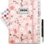Agenda semainier 2026 de jan - d�c 2026a5 - 215 � 147cm - agenda scolaire avec stylopoche int�rieureonglets ...